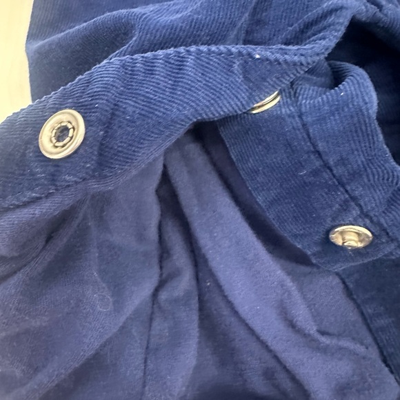 Baby Boden Blue corduroy smocked dog overalls - Picture 3 of 5